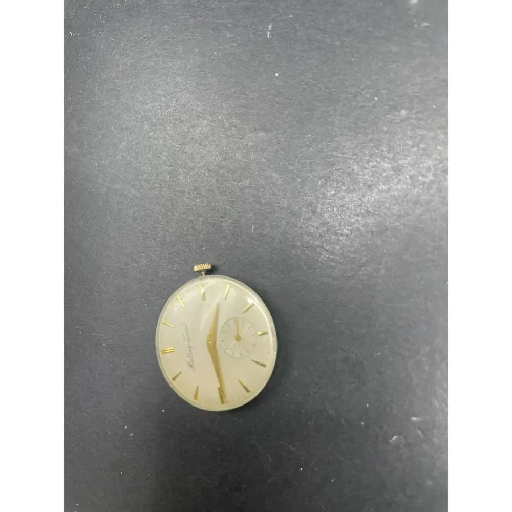 Mathey-Tissot Vintage Swiss Made Watch Head Sub Seconds Dial Gold Tone